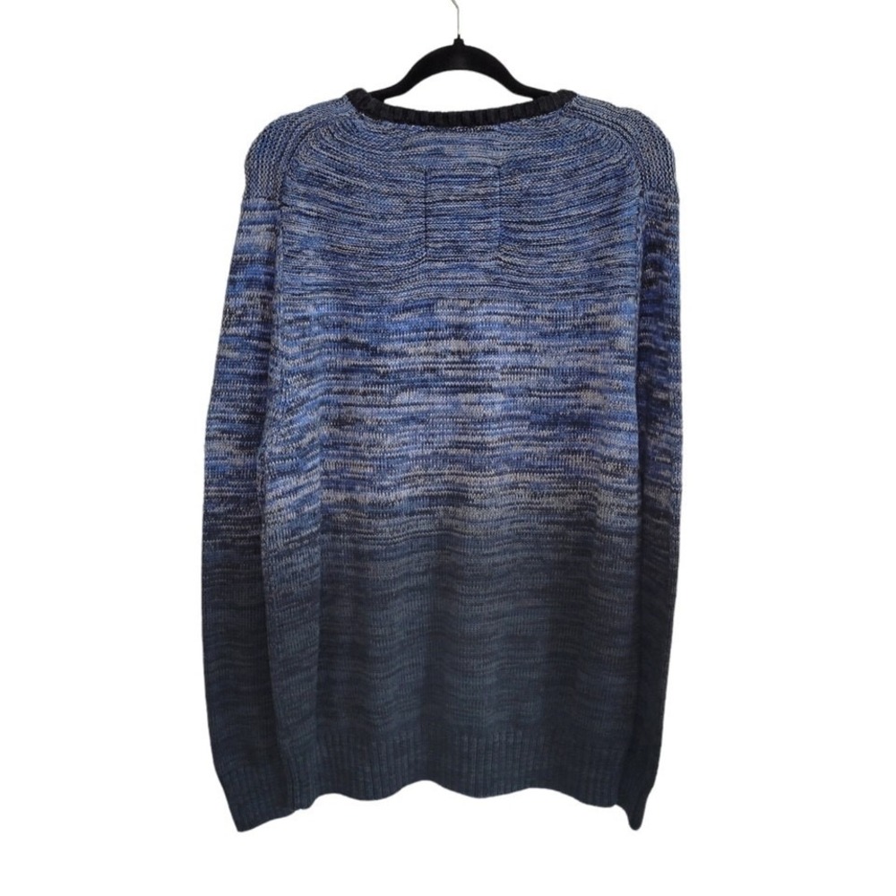 Tommy Bahama Men's Size L Blue Ombre Pullover Knit Cotton Sweater Crew Neck - Picture 3 of 6